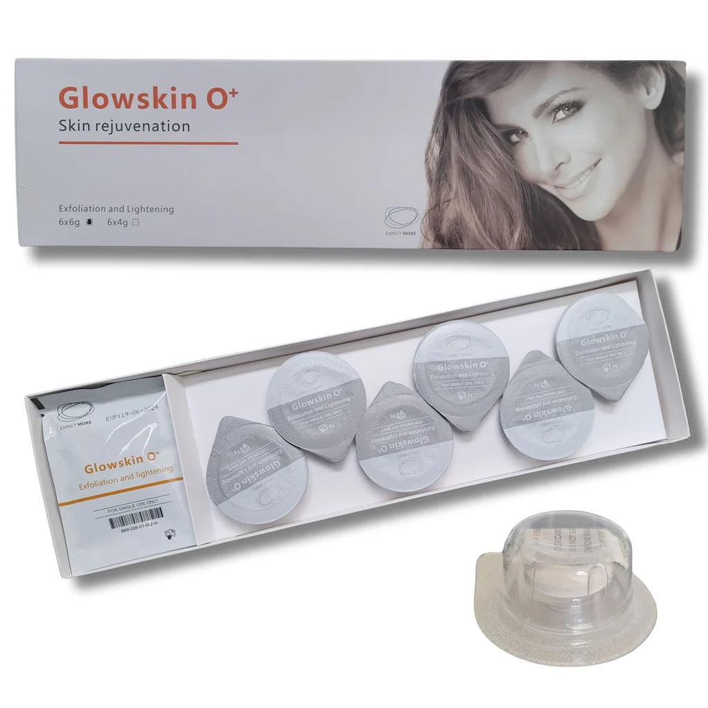 Glowskin O+ Skin Rejuvenation Exfoliation and Lightening Kit CO2 Oxygen Small Bubble Capsules for Skin Care Machine
